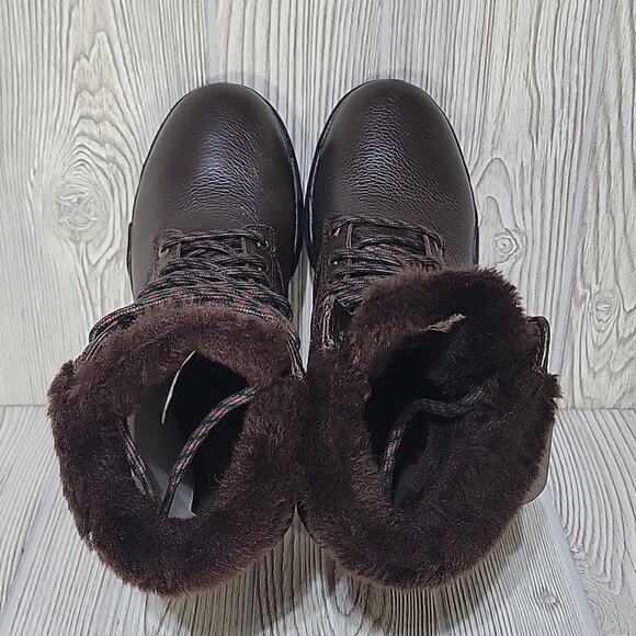 COOGI Winter Faux Fur Lined Logo Retro Y2K Brown Boots Mens Size 7.5 main image 12
